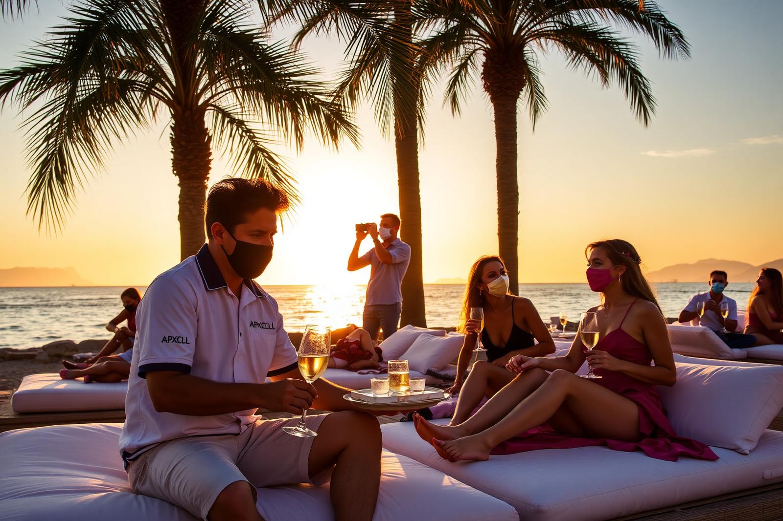 Beach club — Fort Lauderdale golden hour