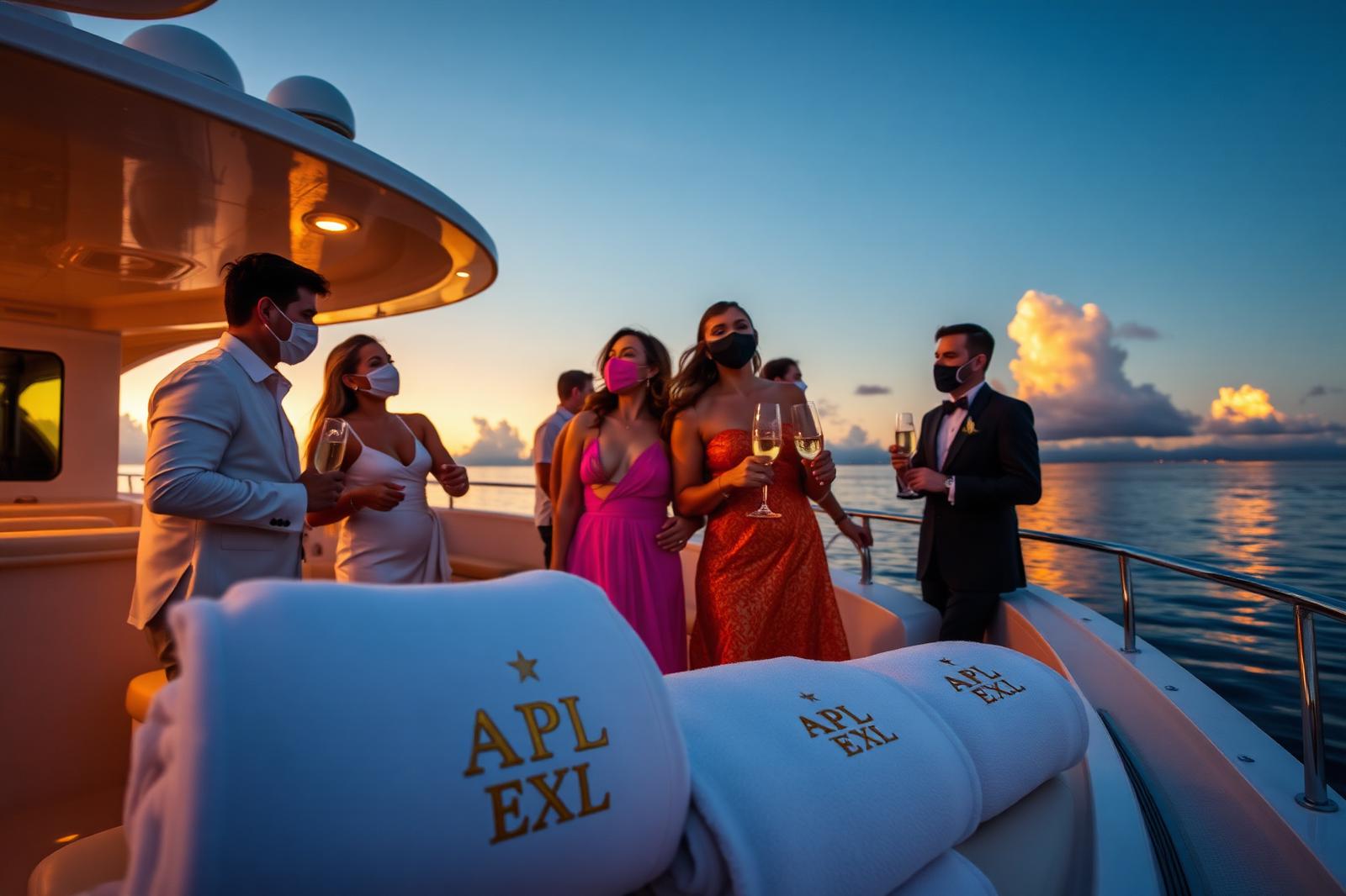 Yacht sunset — off the coast of Panama